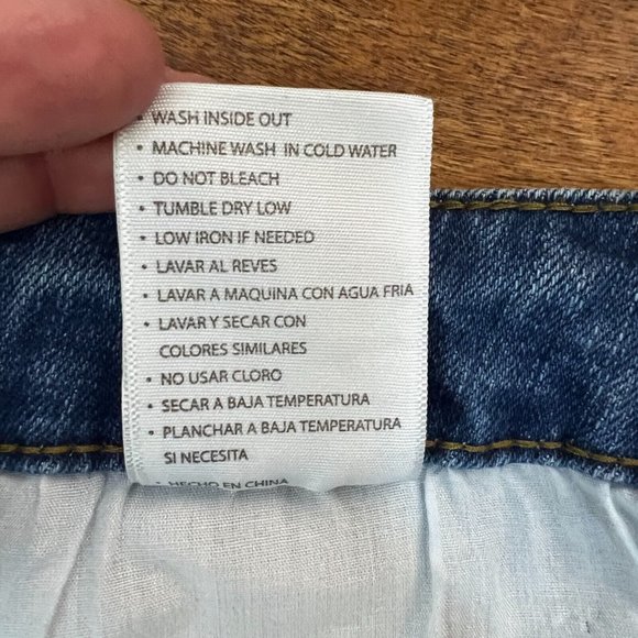 KanCan Jeans Womens 11/29 Blue Girlfriend‎ Mid Rise Distressed Denim Button Fly - Picture 11 of 12